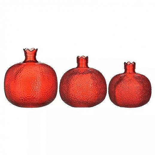 Decorative Pomegranate Set Of 3