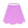 FABRIC SHADE IN PINK DOTS 15X12