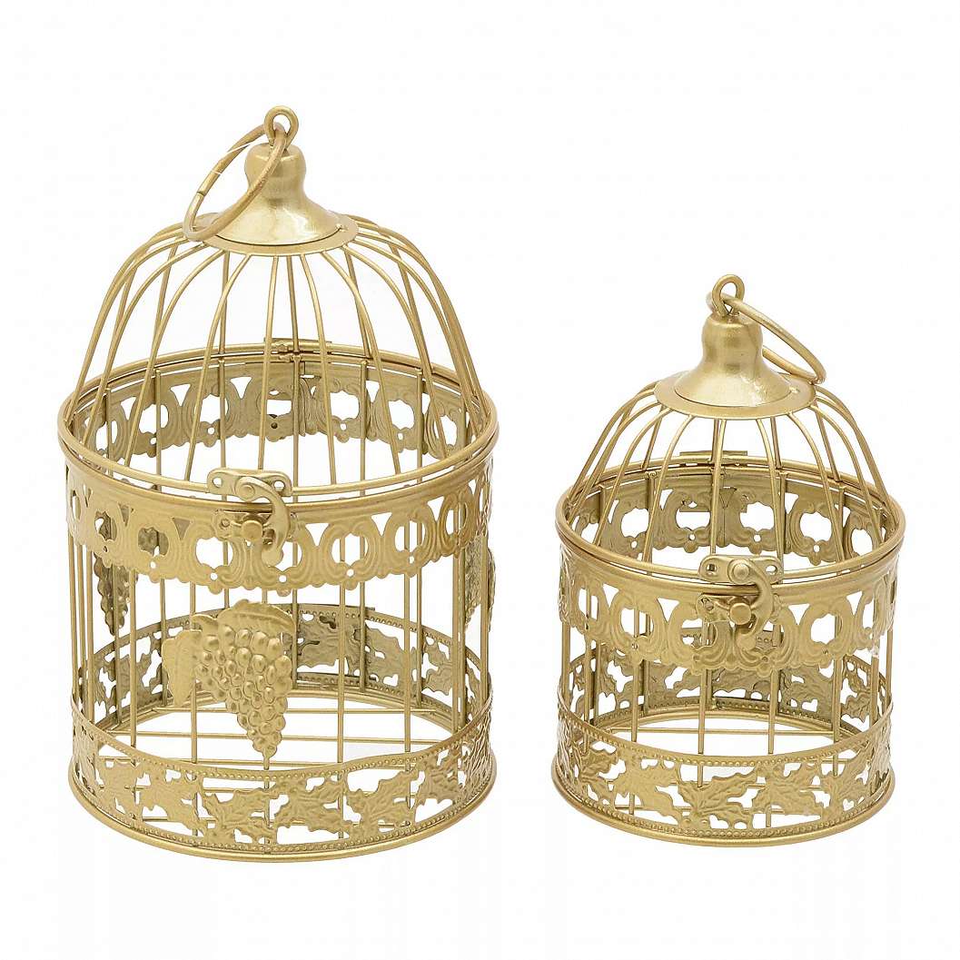 Lantern/Cage Set Of 2