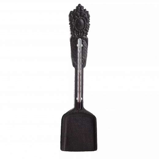METAL WALL THERMOMETER/SHOVEL IN BROWN COLOR 5.5X1.5X24.5