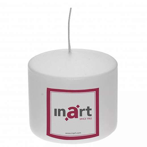 Paraffin Candle In White