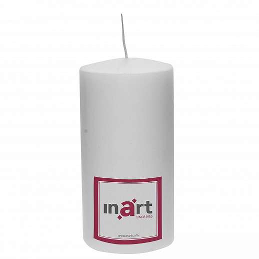 Paraffin Candle In White