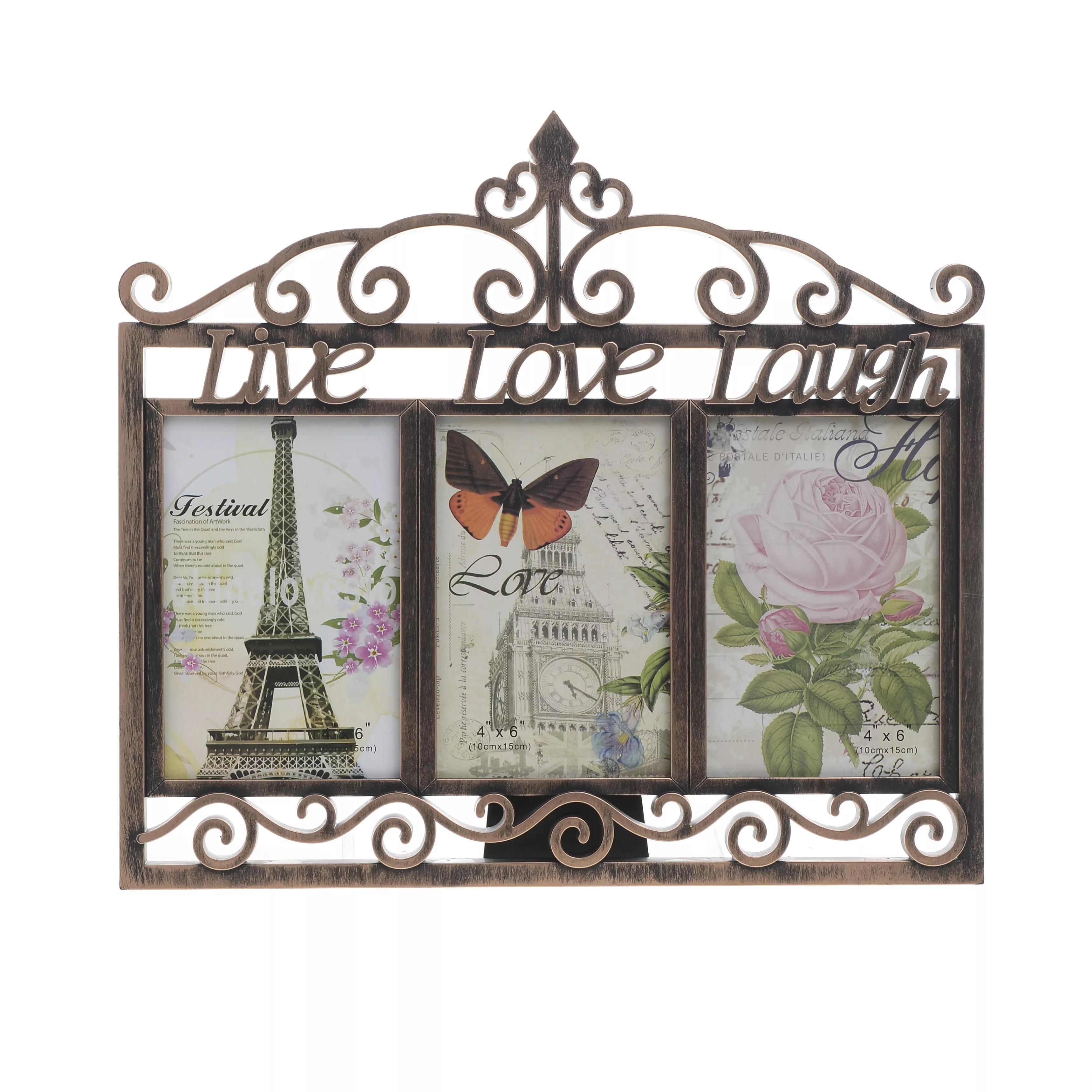 Photo Frame With 3 Sections