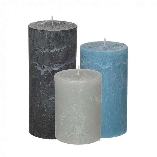Scented Paraffin Candle Set Of 3