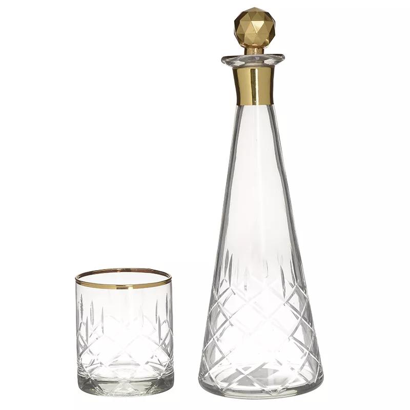 Set Of Decanter And 6 Glasses