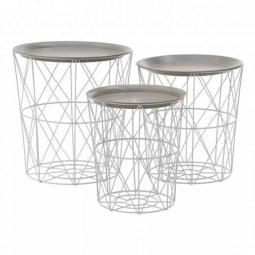 Table/Storage Basket Set Of 3