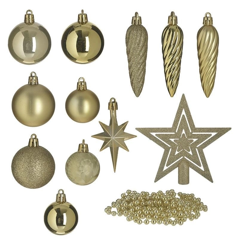 Xmas Ornaments Set Of 50